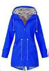 Damen nan taillierte Parka-Jacke mit Kapuze, Kordelzugbund und verdecktem Reißverschluss Drune