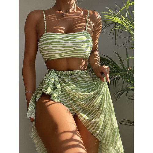Damen Bikini-Set mit modischem Wickelrock Drune