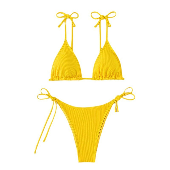 Damen Triangel-Bikini mit raffinierten Trägerschleifen Drune