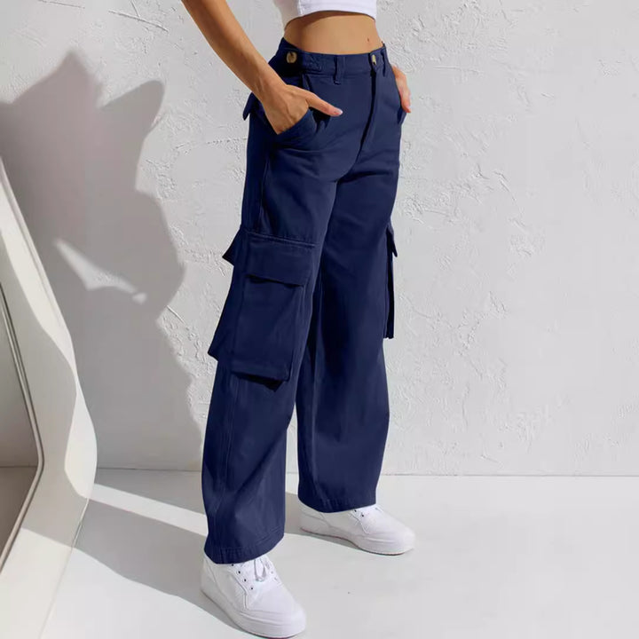 Damen Cargo-Hose mit praktischen Seitentaschen und lässigem Schnitt Drune