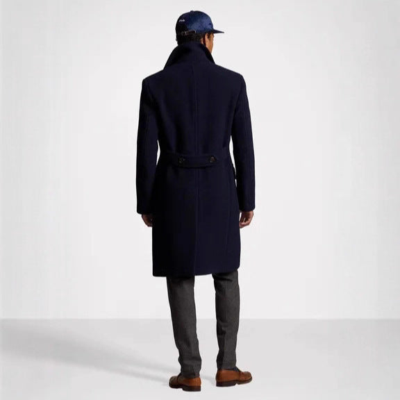 Herren Eleganter Wollmantel mit modernem Schnitt und hochwertigen Details Drune