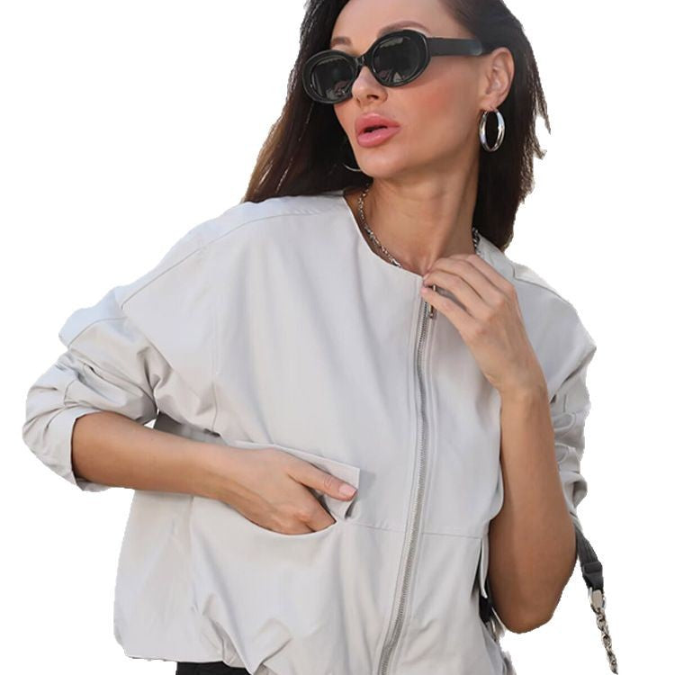 Damen leichte Übergangsjacke mit praktischen Taschen Drune