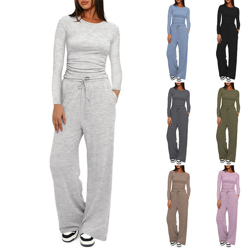 Damen entspanntes Lounge-Set mit langem Arm Drune