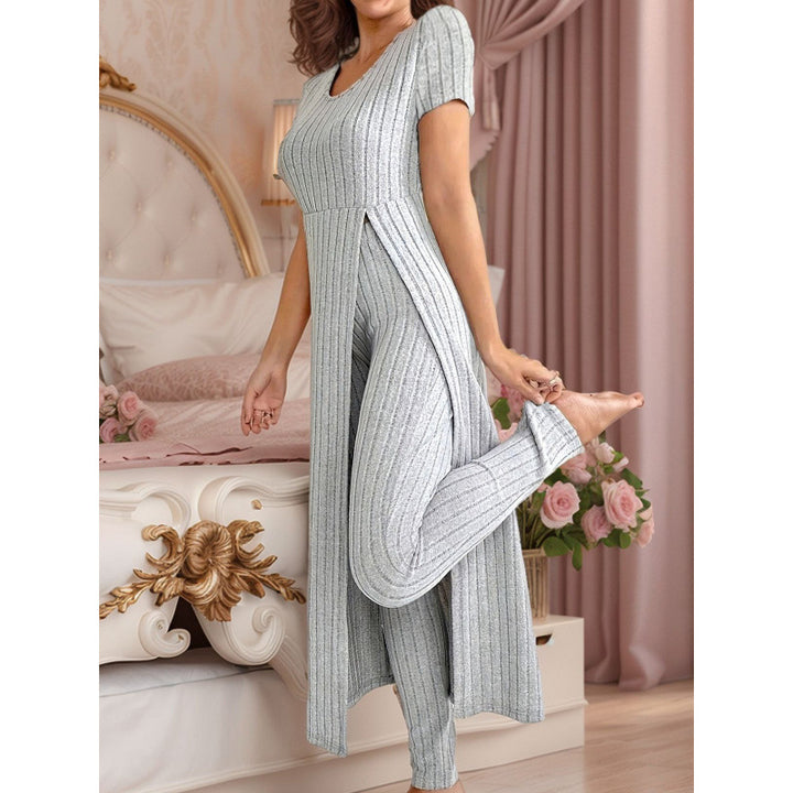 Damen Gemütliches Strickkleid und Leggings Set Drune