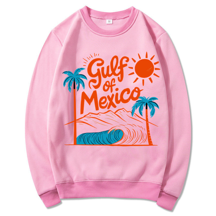 Damen Sweatshirt mit maritimem Grafikdesign und lässigem Schnitt Drune