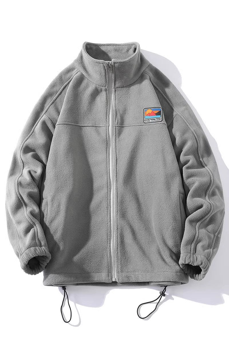 Herren Fleecejacke mit hohem Kragen und praktischen Taschen Drune