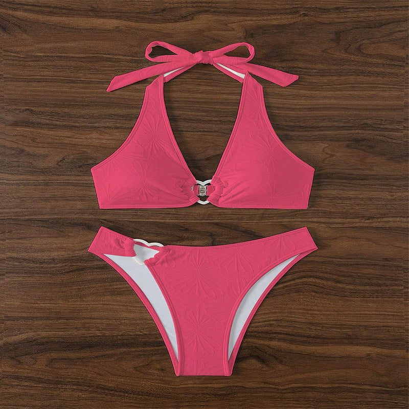 Damen Triangel-Bikini-Set mit Herzdetail Drune