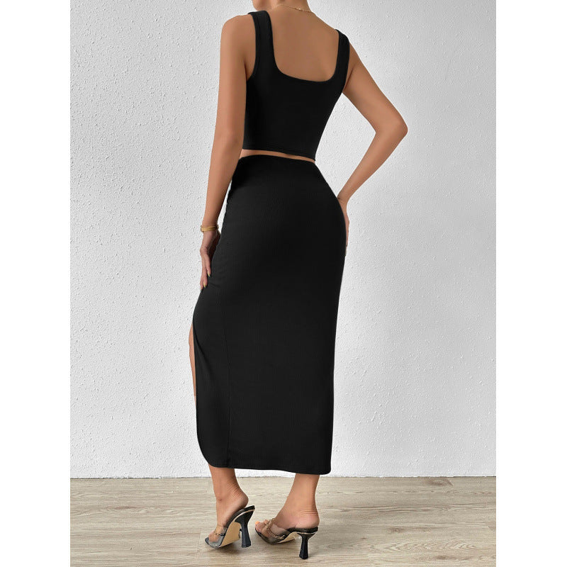 Damen Elegantes Maxi-Kleid mit seitlichem Schlitz und lässigem Wickeldesign Drune