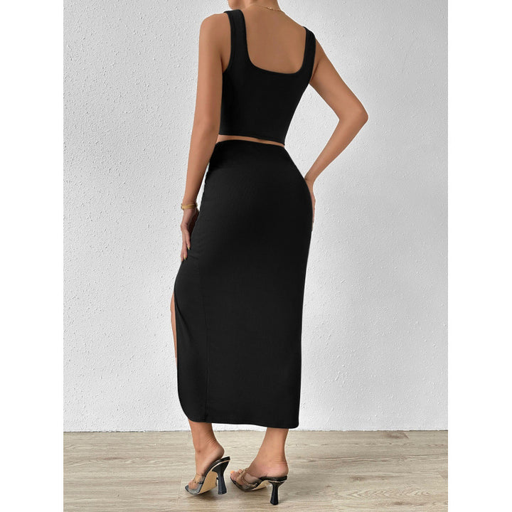 Damen Elegantes Maxi-Kleid mit seitlichem Schlitz und lässigem Wickeldesign Drune