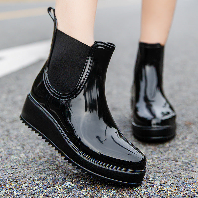 Damen Elegante und wasserdichte Chelsea Boots mit rutschfester Sohle Drune