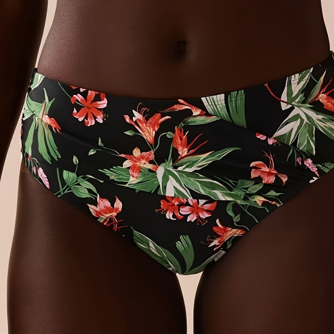 Damen Bunt gemusterter Triangel-Bikini Drune