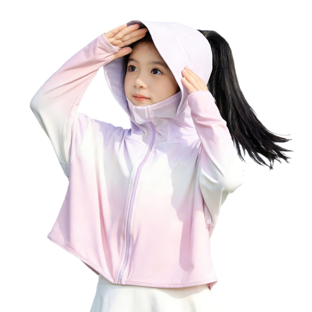 Damen Sportjacke mit funktionalem UV-Schutz und Kapuze Drune