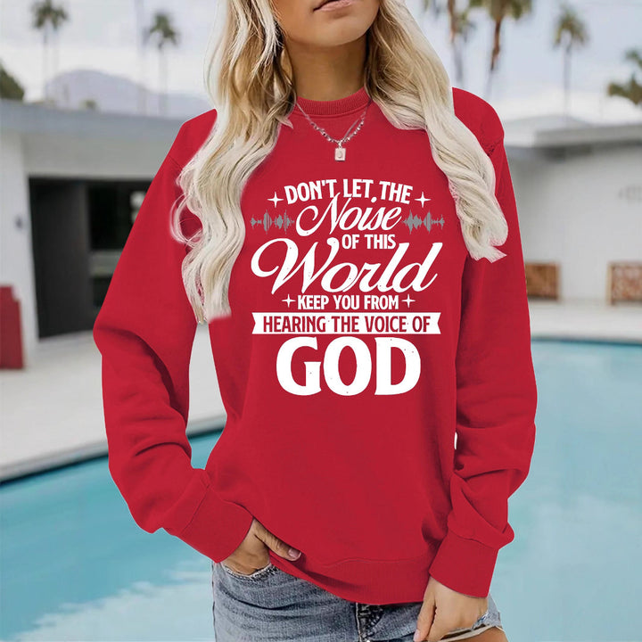 Damen Sweatshirt mit inspirierendem Aufdruck und bequemer Passform Drune