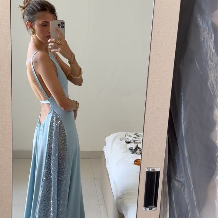 Damen Glitzerndes Abendkleid Drune