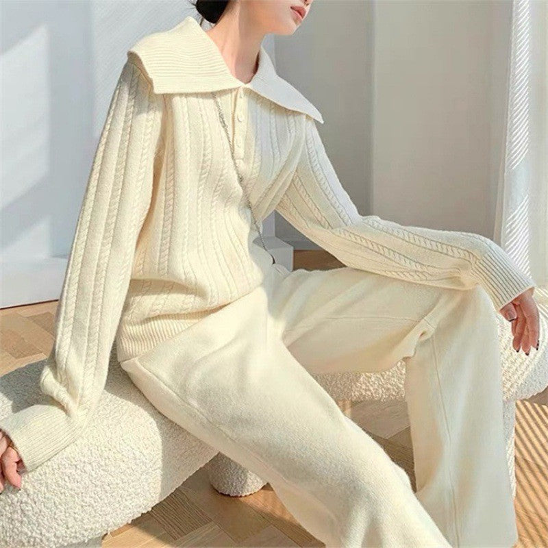 Damen Strickpullover mit abnehmbarem Kragen Drune