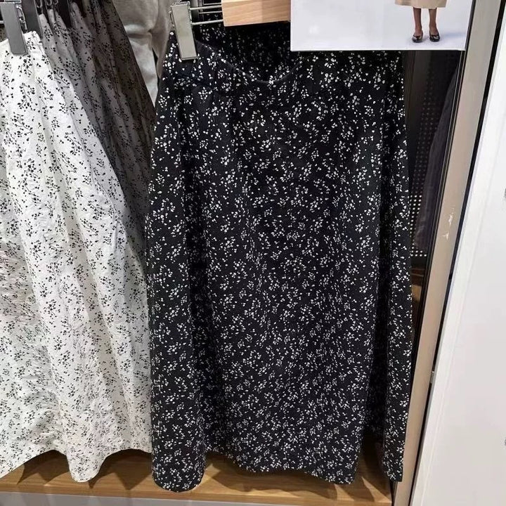 Damen Midirock mit elastischem Bund und seitlichen Eingrifftaschen Drune