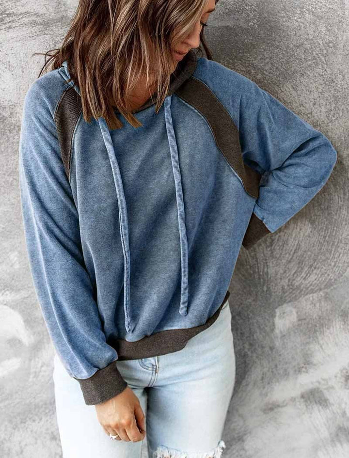 Drune | gewaschener Full Zip Hoodie mit Reißverschluss für Damen - Perfekt für den Alltag