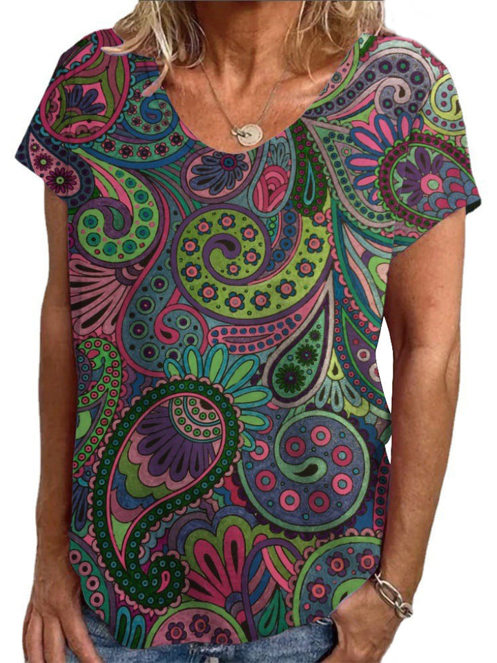 Damen T-Shirt mit einzigartigem Mandala-Design Drune