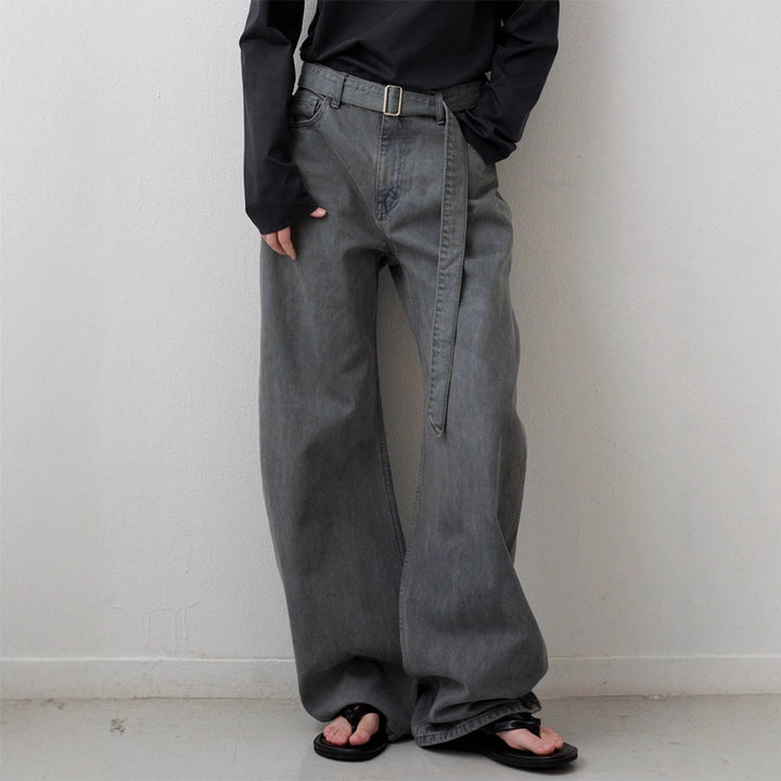 Damen weit geschnittene Relaxed-Fit Jeans Drune