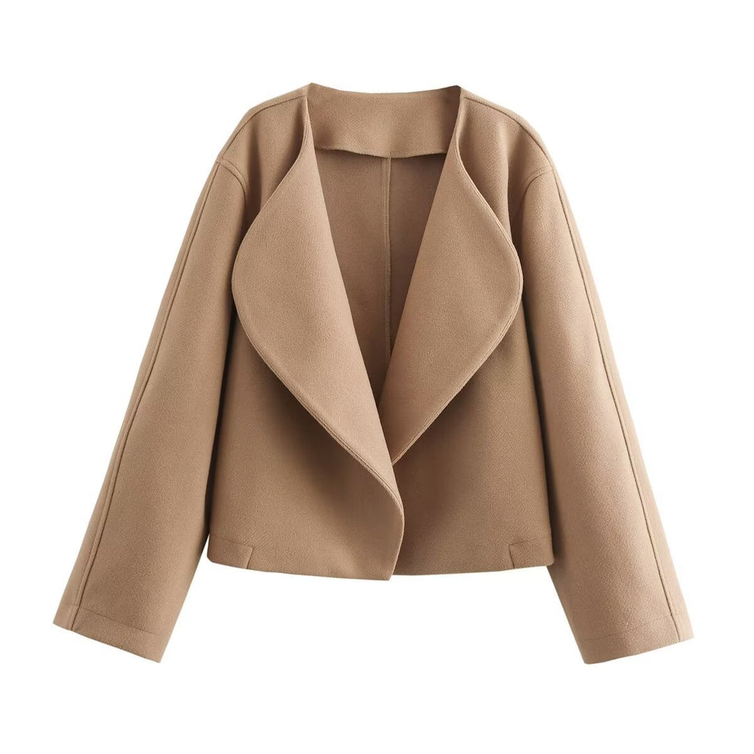 Damen eleganter Oversized-Blazer mit schickem Revers Drune