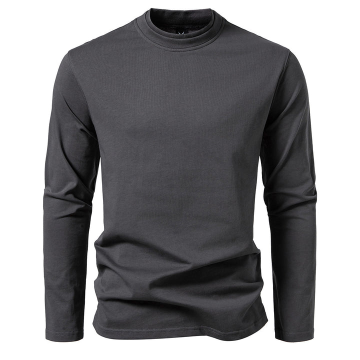 Herren langärmliges T-Shirt aus angenehmem Baumwollmix mit Rundhalsausschnitt Drune