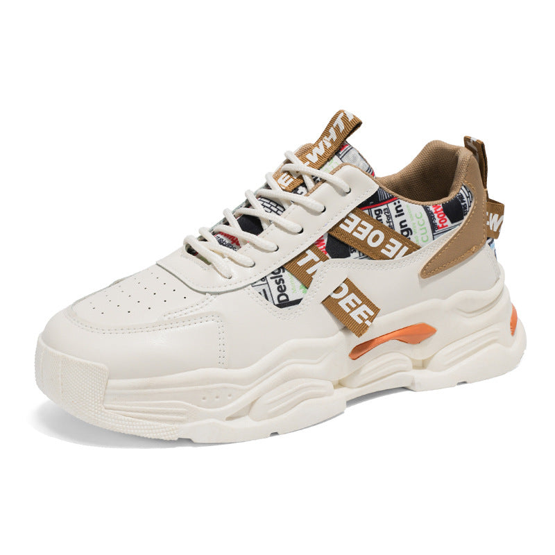 Damen Trendy Chunky Sneakers mit modischem Grafikdesign Drune