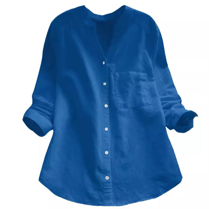Damen trendige Bluse mit lustigem Katzenmotiv Drune