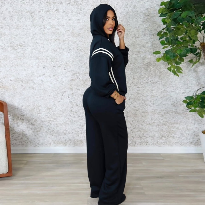 Damen Sportliches Lounge-Set mit hohem Schnitt und eleganten Details Drune