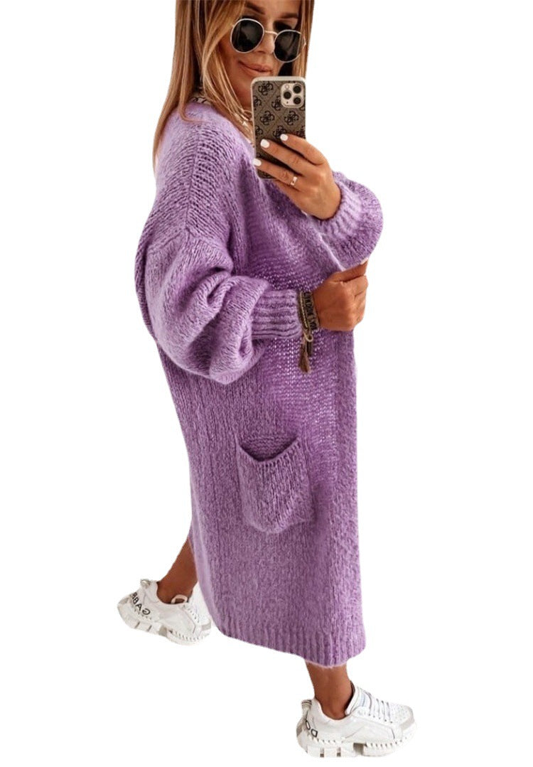 Damen Strickmantel Drune