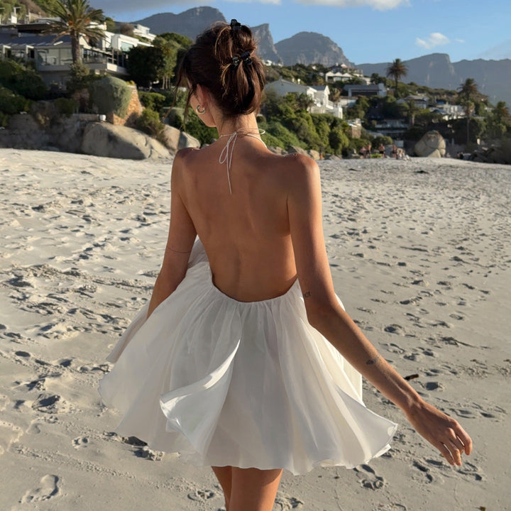 Damen Luftiges Maxikleid mit verstellbaren Trägern und elegantem Dekolleté Drune
