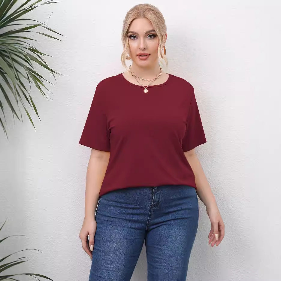Damen angesagtes T-Shirt mit kreativen Ausschnitten Drune