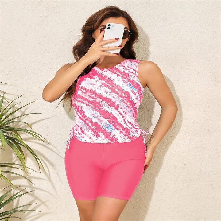 Damen Sportlicher Badeanzug mit stylischem Oberteil und figurformendem Schnitt Drune