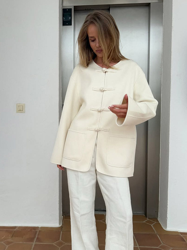 Damen innovative Wolljacke Drune