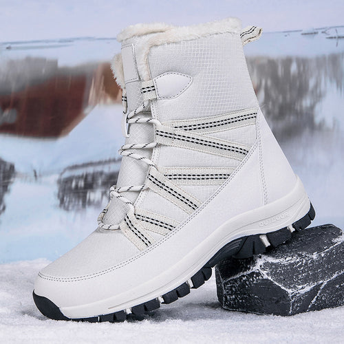 Damen Winterboots mit isolierendem Futter und rutschfester Sohle Drune