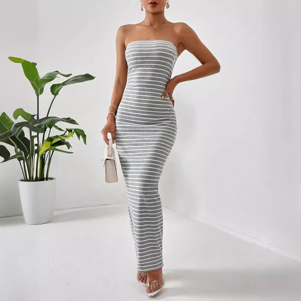 Damen Maxikleid im trendigen Streifenlook Drune