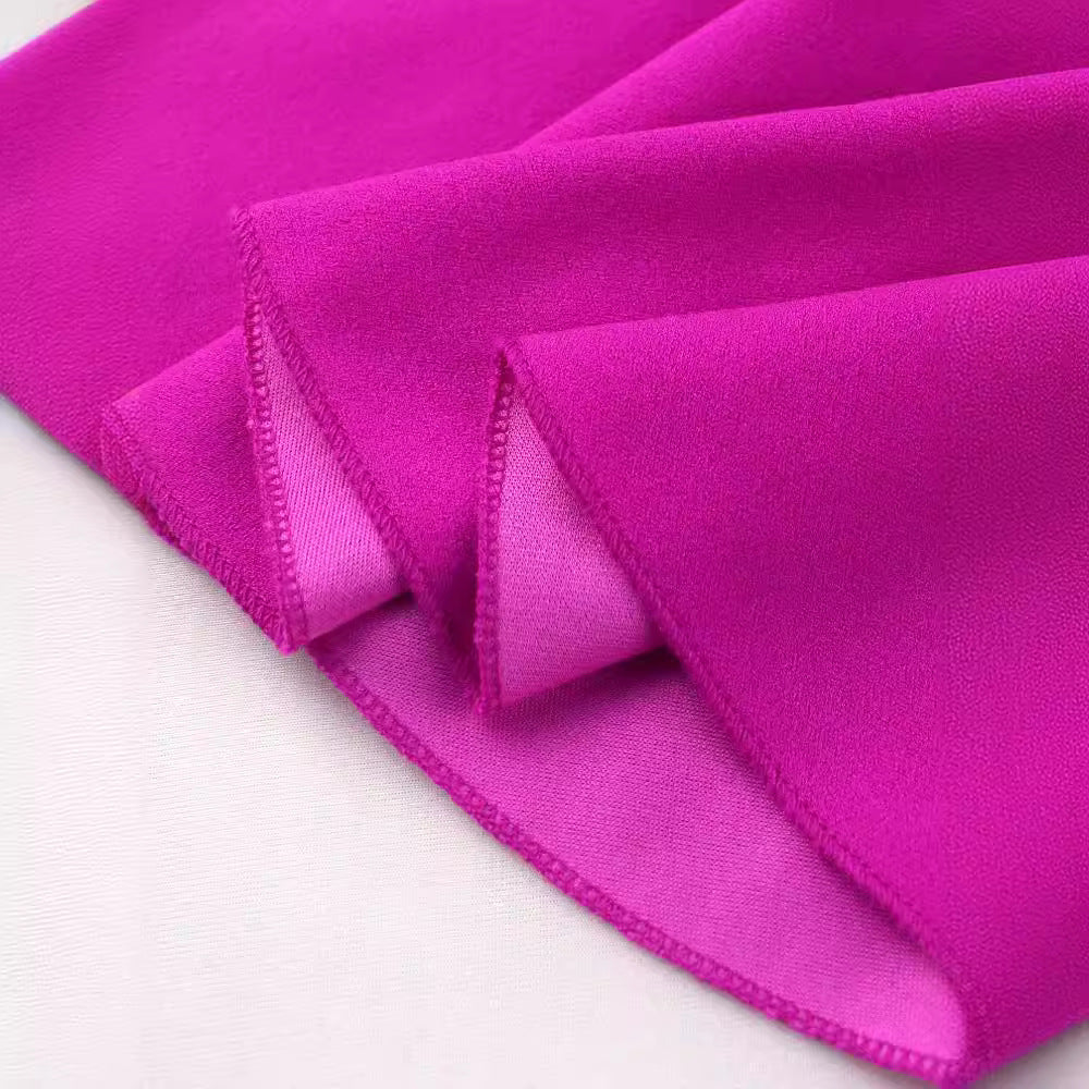 Damen Plisseekleid mit voluminösen Flügelärmeln Drune