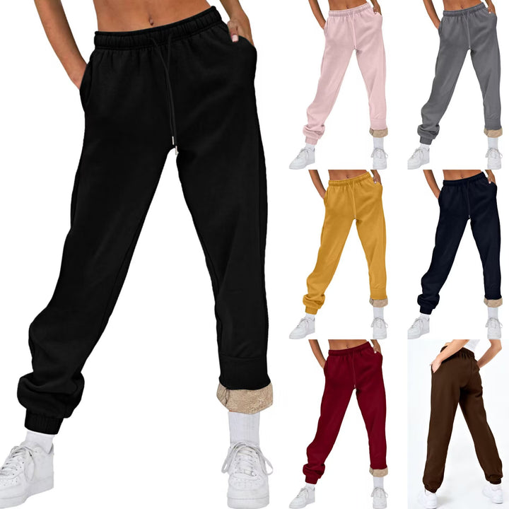 Damen Bequeme Freizeit-Hose mit Kordelzug und stilvollem Bündchen Drune