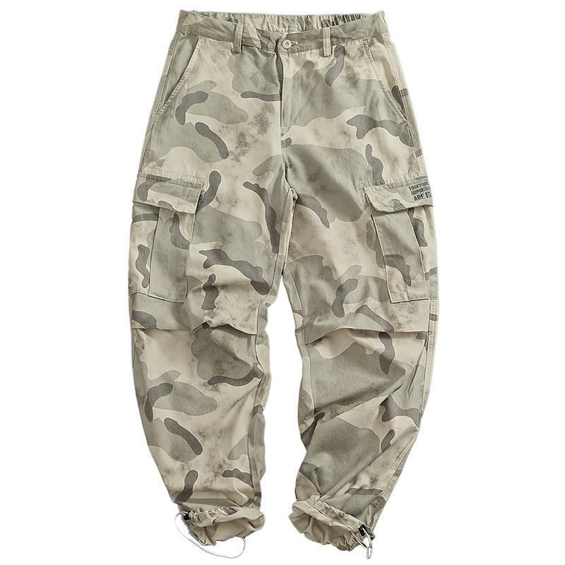 Damen Cargohose mit vielseitigen Taschen und modernem Camouflage-Design Drune