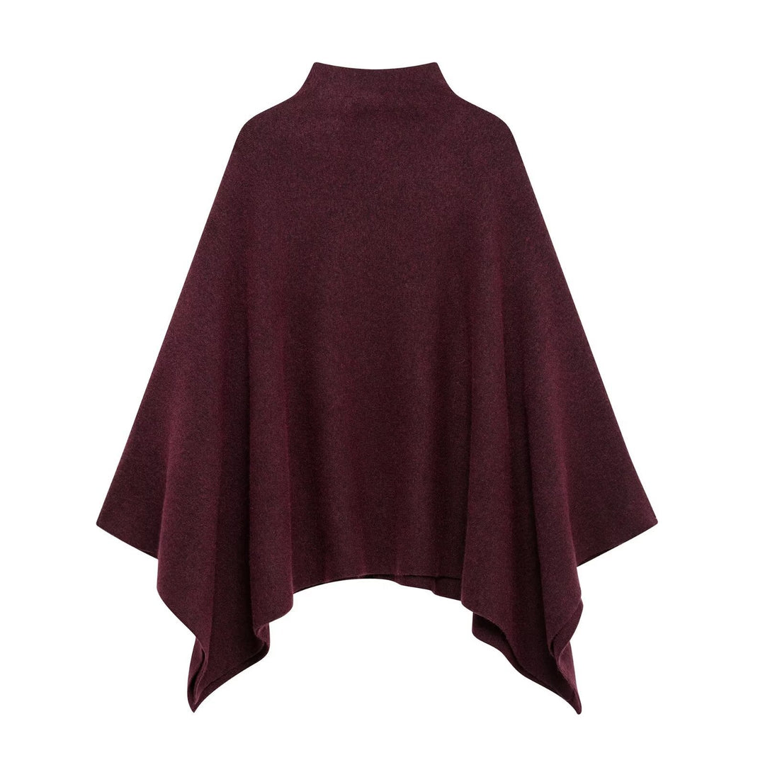 Femme Stylish Cozy Poncho Drune