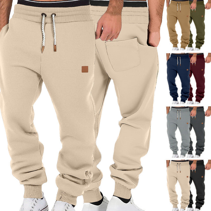 Herren nan komfortable Jogginghose aus hochwertiger Baumwollmischung mit elastischem Bund Kordelzug und Bündchen Drune