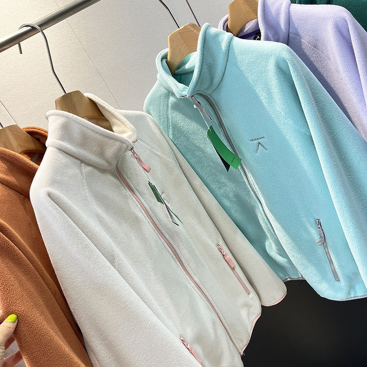 Damen weiche Fleecejacke mit praktischem Reißverschluss Drune