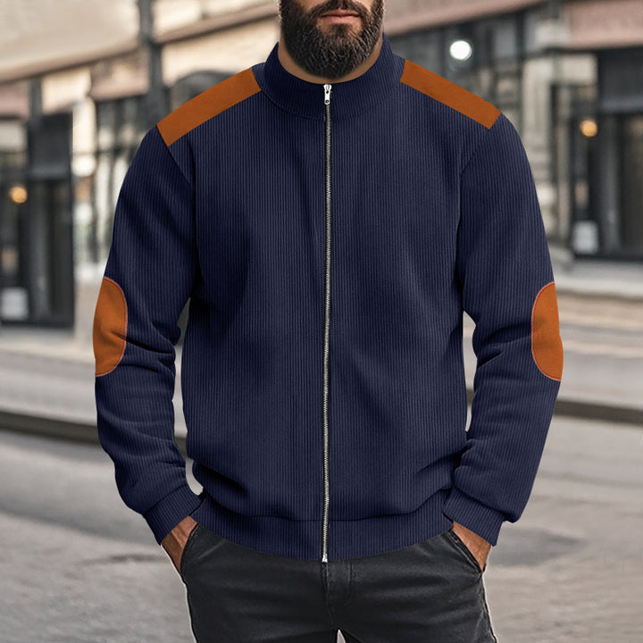 Herren Sportliche Jacke mit Reißverschluss und modischen Akzenten Drune
