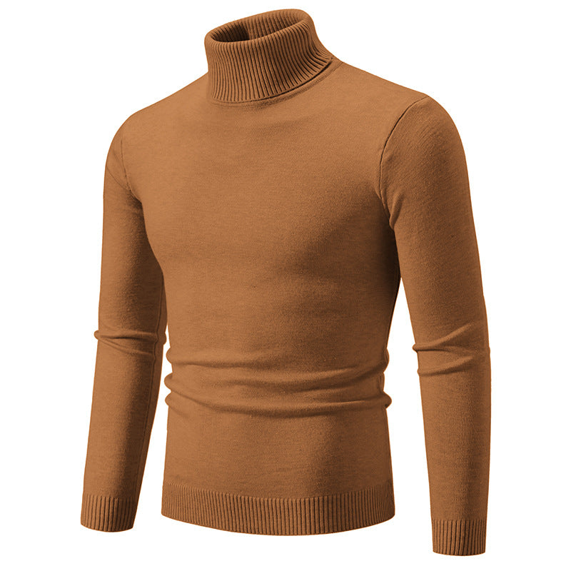 Herren nan Slim-Fit Rollkragenpullover aus Feinstrick mit geripptem Stehkragen und elastischem Bund Drune