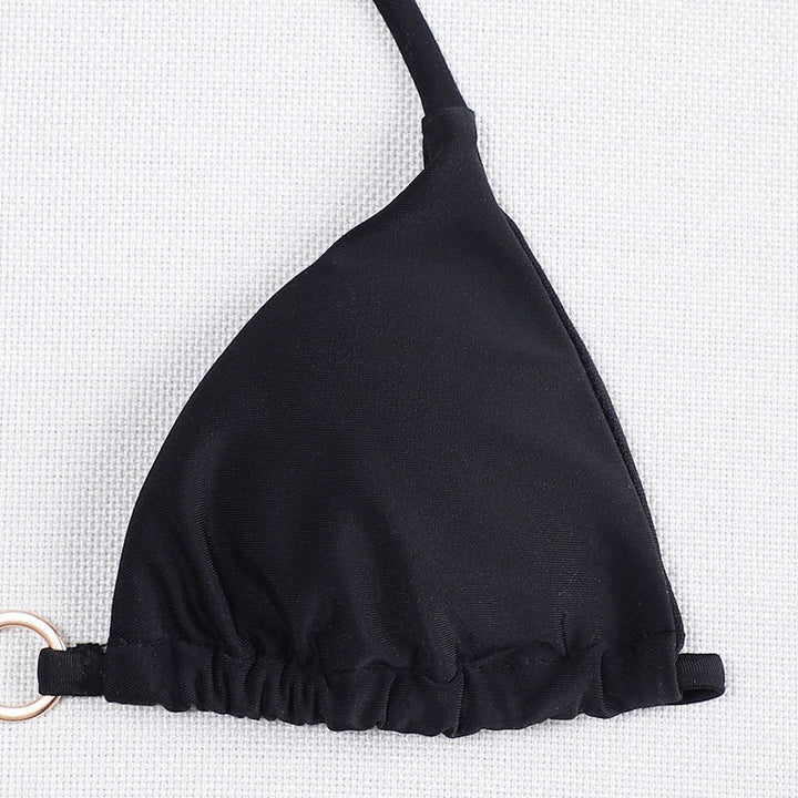 Damen Triangel-Bikini mit modischen Metallakzenten Drune