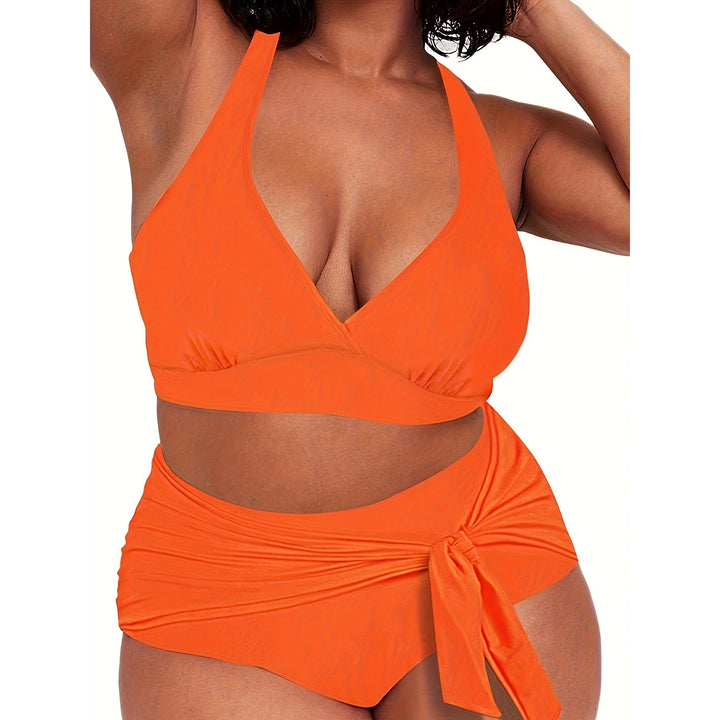 Damen Zweiteiliges Badeoutfit mit lässigem Wickelrock Drune