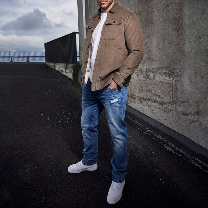 Herren Cordjacke mit praktischen Brusttaschen und modernem Schnitt Drune