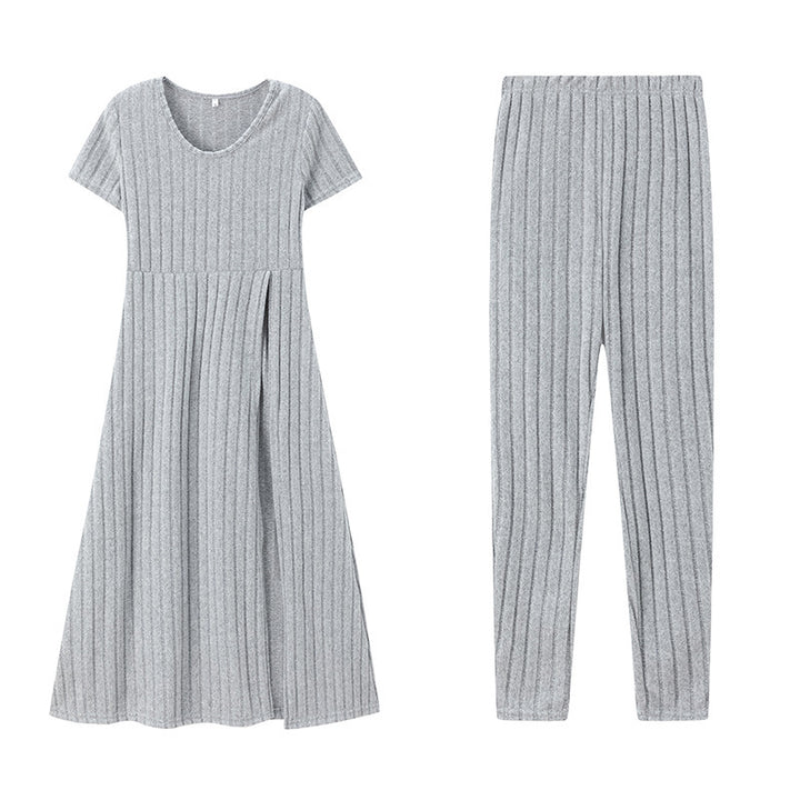 Damen Gemütliches Strickkleid und Leggings Set Drune