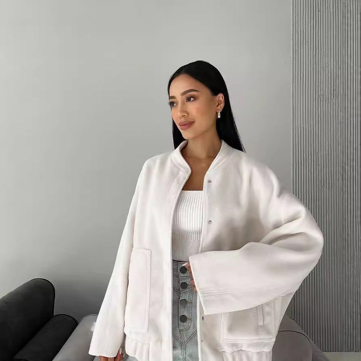 Damen Fleecejacke mit lässigem Schnitt und praktischen Taschen Drune