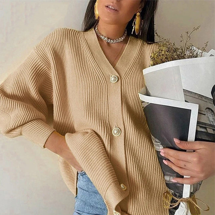 Damen gemütlicher Oversize-Kardie Drune