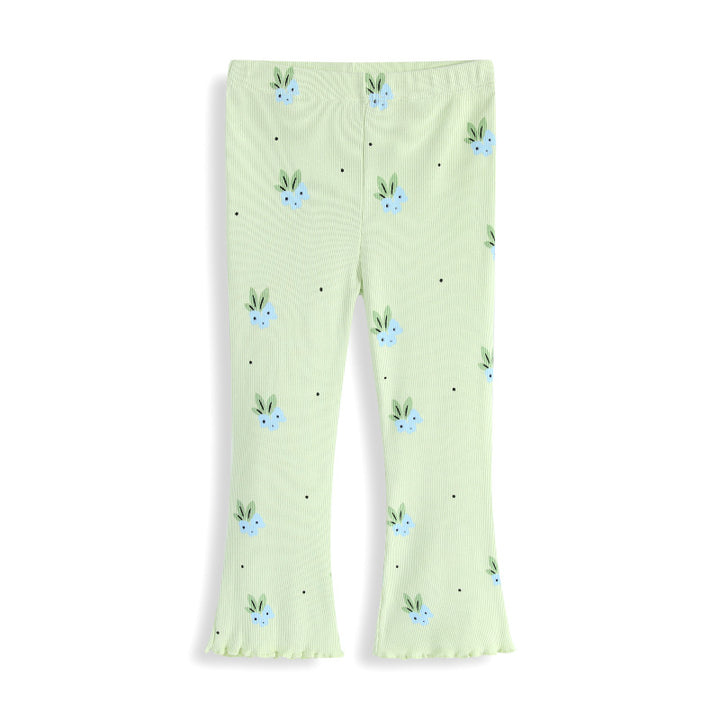Mädchen Flared Leggings mit buntem Blumenmuster Drune